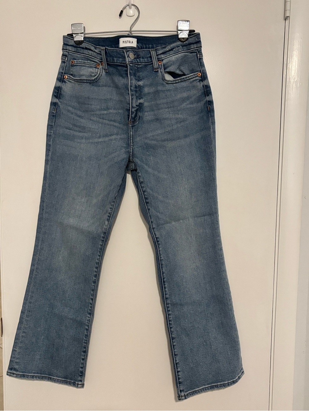 Pistola Women’s Classic Straight-Leg Jeans - Light Blue Wash